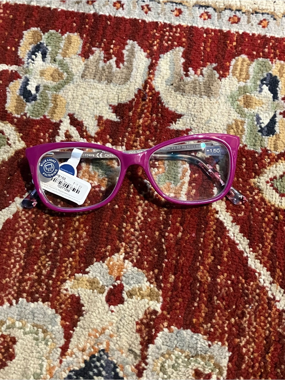 Peepers Readers Pink +1.50 New
